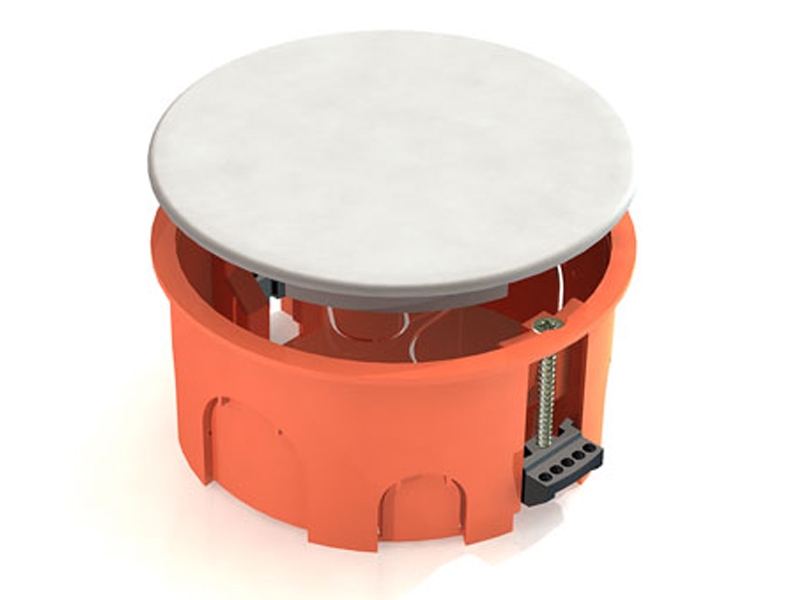 Распаячная коробка СП D102*40mm, крышка, IP20, TDM