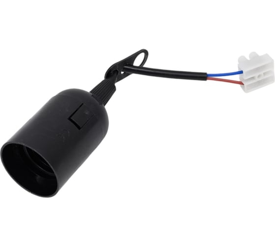 Патрон подвесной с клеммной колодкой, Е27 черный