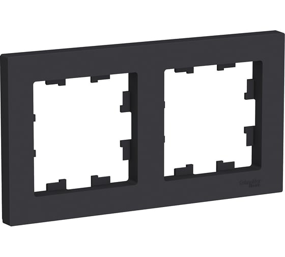 Рамка двухпостовая ATLASDESING универсальная карбон ATN001002
