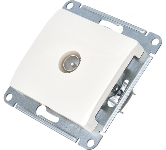 Коннектор GLOSSA TV антенна механизм бежевый GSL000293