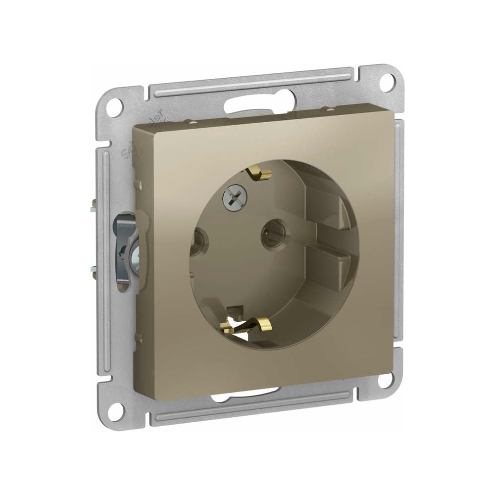 ATLAS розетка 1-я с/з шампань ATN000543