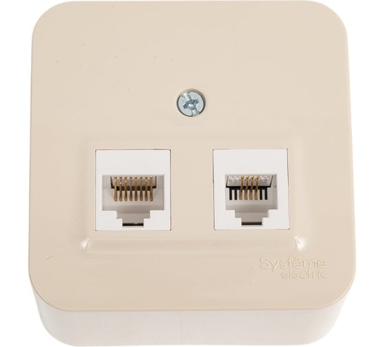 Blanca розетка наруж. компьютерная RJ45 кат 5е изол.пл. бел. BLNIA045001