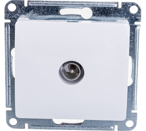 GLOSSA Коннектор TV антенна механизм белый GSL000193