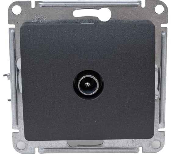 GLOSSA Розетка TV оконечная антрацит GSL000791