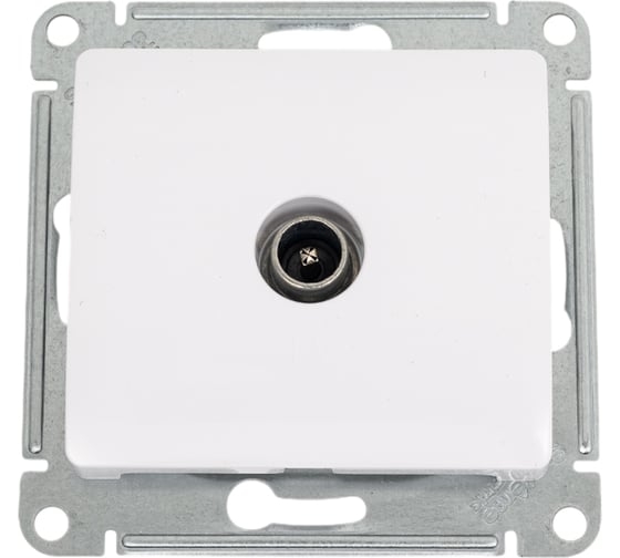 Glossa Розетка TV проходная бел GSL000192