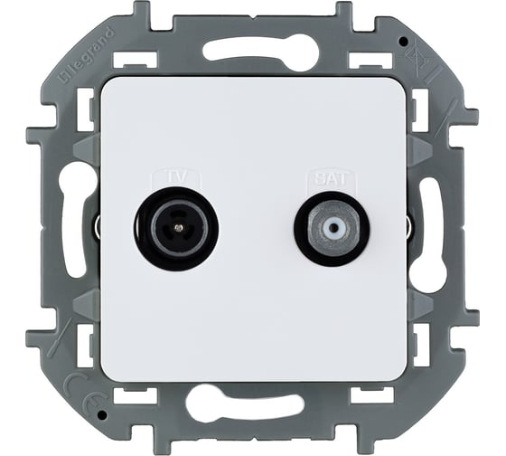 INSPIRIA Розетка ТВ-SAT белая 673880