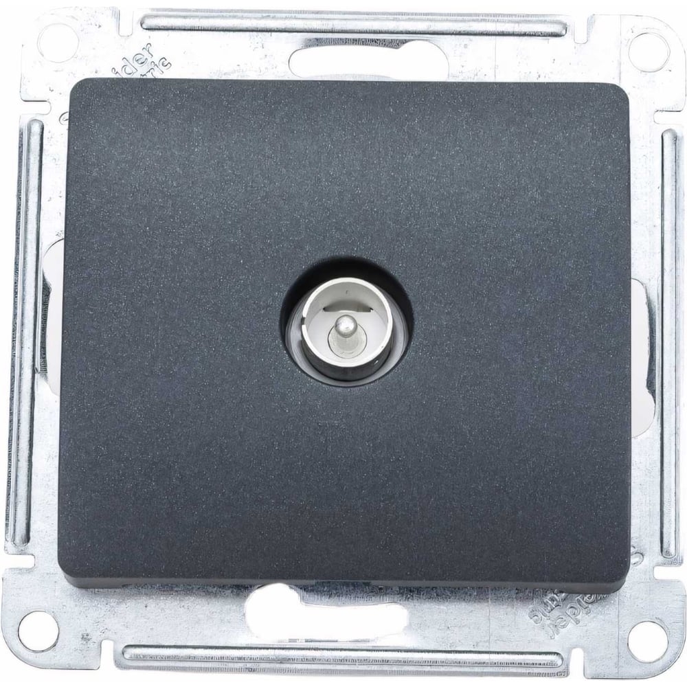 Коннектор GLOSSA TV антенна механизм антрацит 000793