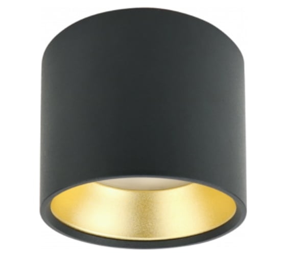 Подсветка OL8 GX53 BK/GD ЭРА накладной, алюминий, цвет черн+золото