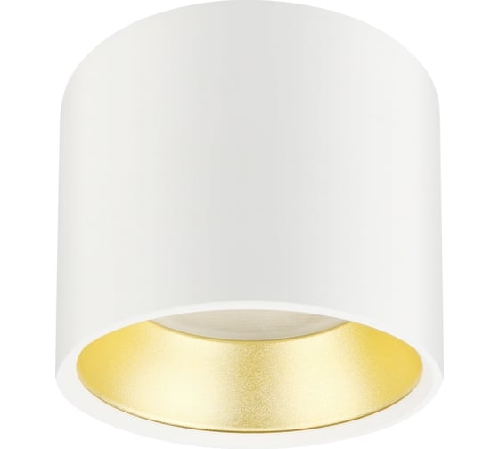 Подсветка OL8 GX53 WH/GD ЭРА накладной, алюминий, цвет белый+золото