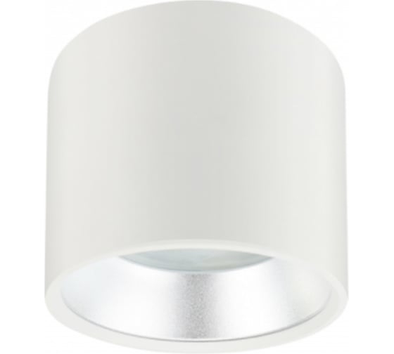 Подсветка OL8 GX53 WH/SL ЭРА накладной, алюминий, цвет белый+серебро