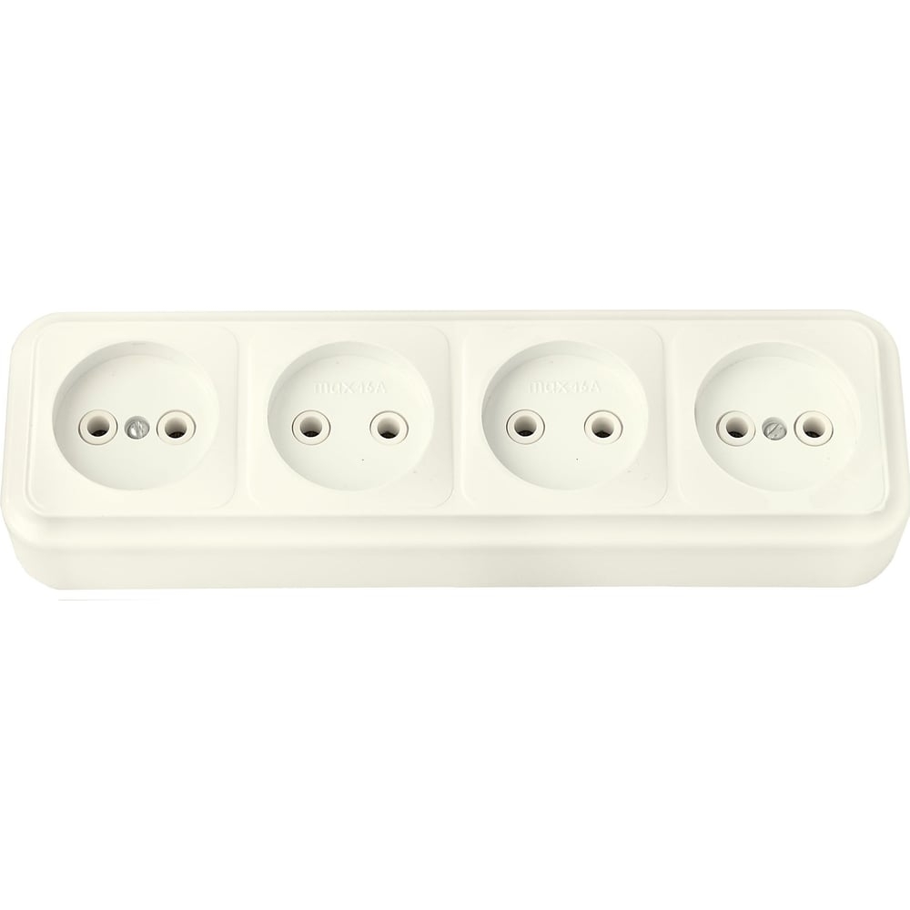 РА16-264 Пралеска Розетка 4-я б/з белый о/у (35)