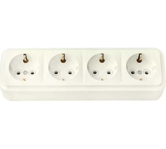 РА16-266 Пралеска Розетка 4-я с/з белый о/у (28)