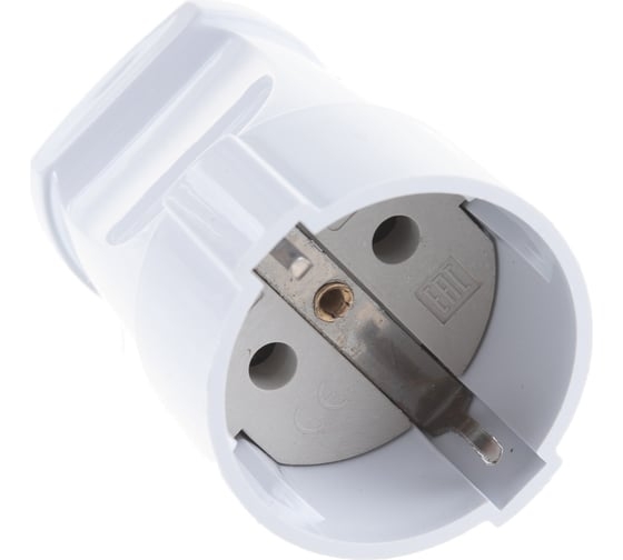 Розетка Rx2-W кабельная с/з прямая,16А белая