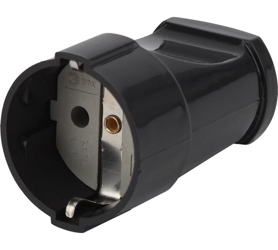 Розетка Rх2-B кабельная с/з прямая,16А черная