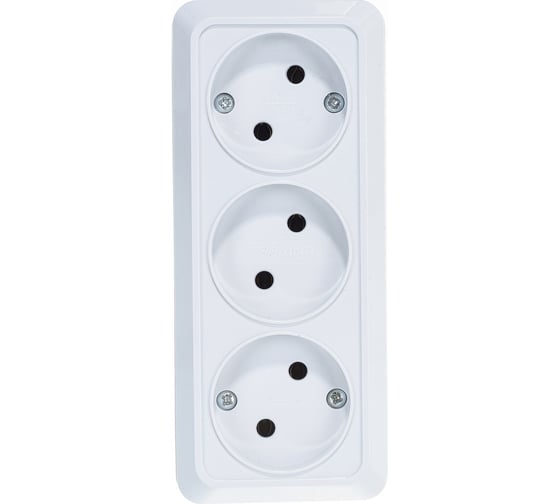 Розетка Олимп б/з белый UNIVersal