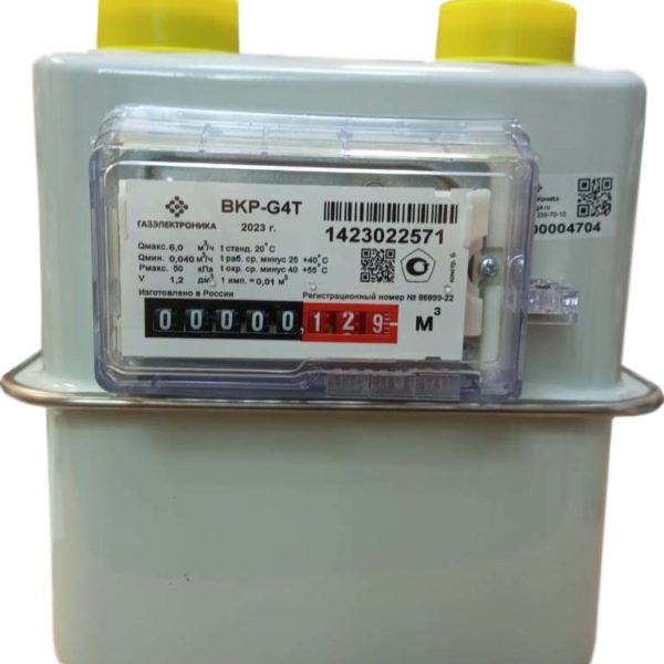 Счетчик газа ВКР G-4T "Газэлектроника" левый