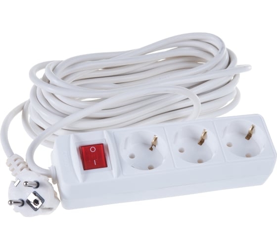 Удлинитель быт. ТМ Союз 3500 Вт (с/з выкл) 3гн. ПВС 1.5М