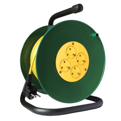 Удлинитель на катушке 4х30м без заземл. 10А IP20 3.5кВт Союз 481S-3303