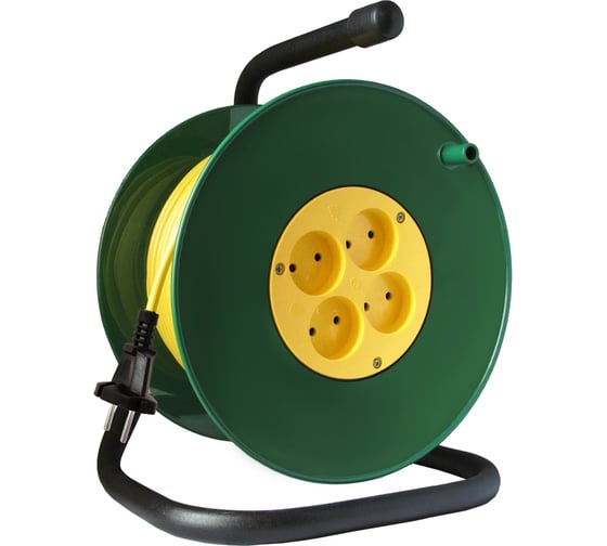 Удлинитель ТМ Союз сил. на катушке с 4 гн. 3500Вт 30м с с/з 30м