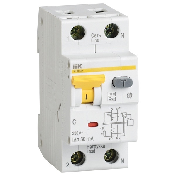 АВДТ-32 25А 30мА ИЭК МАD22-5-025-C-30