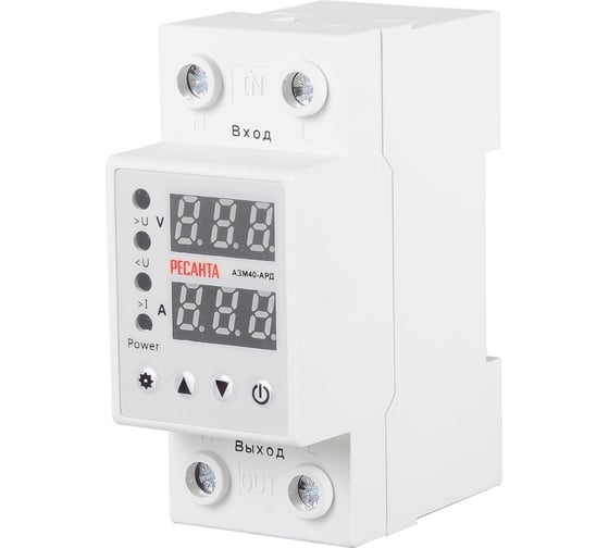 Блок защиты по напряжению Ресанта АЗМ-40АРД регулир. с дисплеем 61/22/30