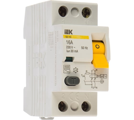 ВД1-63 2П 16А 30мА ИЭК MDV10-2-016-030