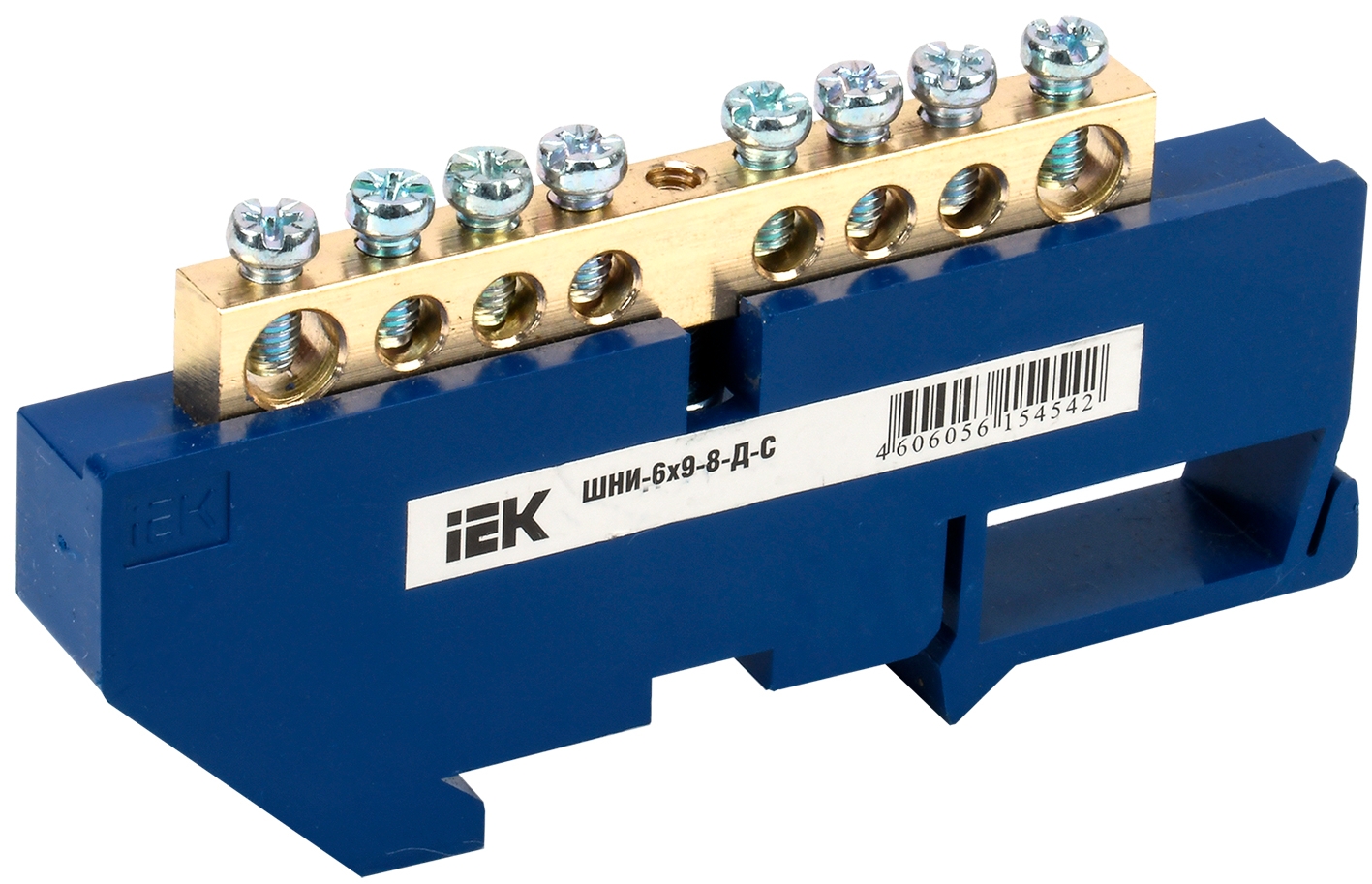 Шина N ноль на DIN-изолятор ШНИ-6х9-8-Д-С ИЭК