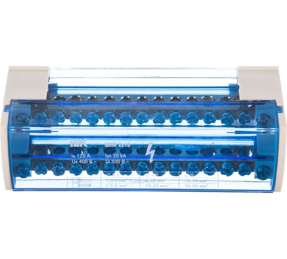 Шина на DIN-рейку в корпусе (кросс-модуль) L+PEN 2x15
