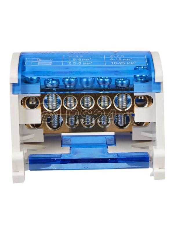 Шина на DIN-рейку в корпусе (кросс-модуль) L+PEN 2x7 YND10-2-07-100