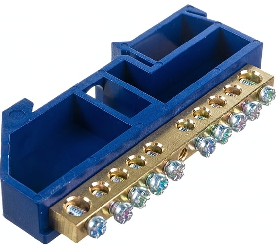 Шина нулевая на DIN-изолятор ШНИ-6*9-10-Д-С (YNN10-69-10D-K07)