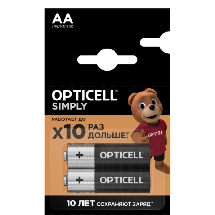 Батарейка AA Opticell LR06/20BL Simply 2шт