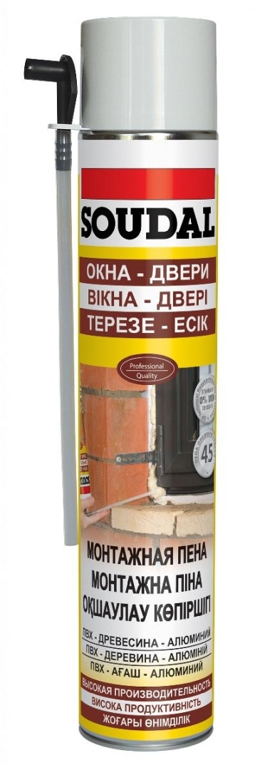 Пена монтаажная быт. Соудал 750мл.