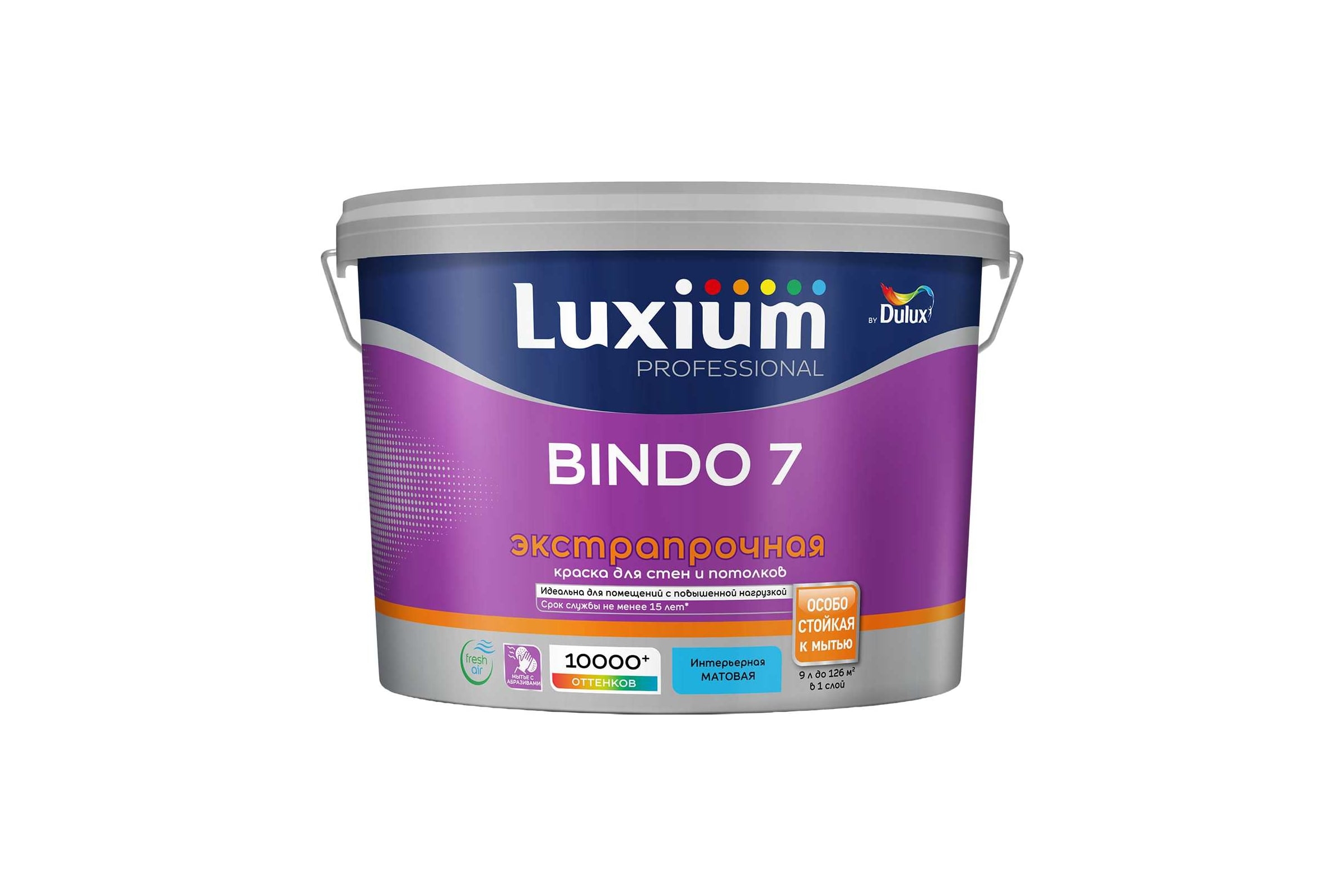 Краска ВДАК Luxium Bindo7(база С) 9л.