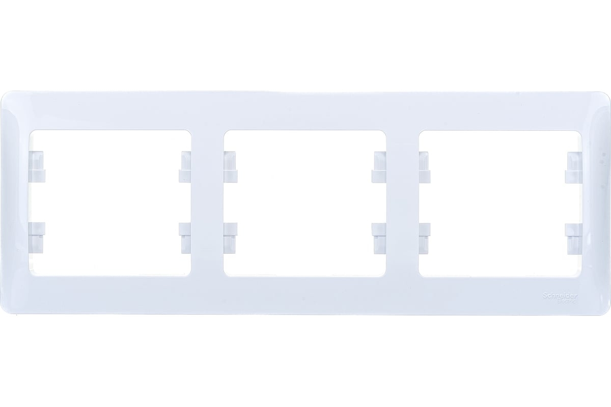 Glossa Рамка 3-ная горизонтальная бел GSL000103