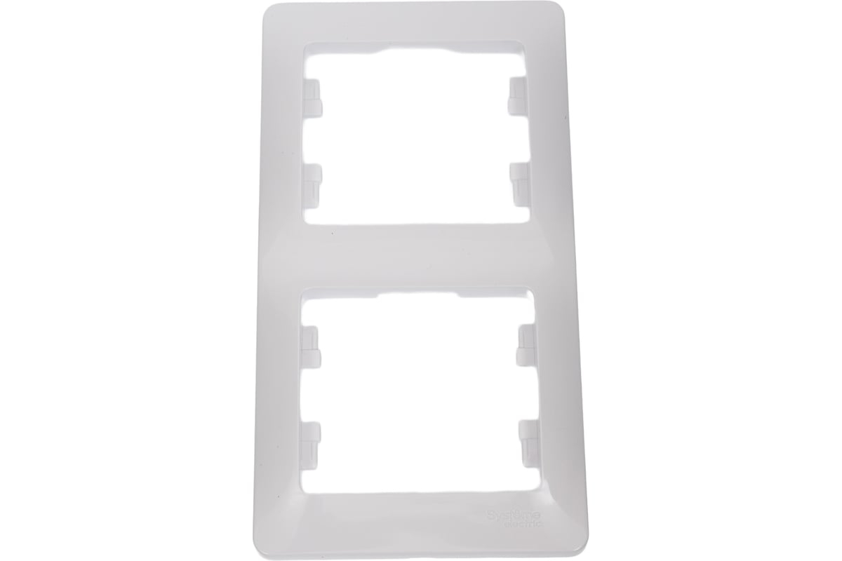 Glossa рамка СУ 2 мест. бел. (вертик.) GSL000106