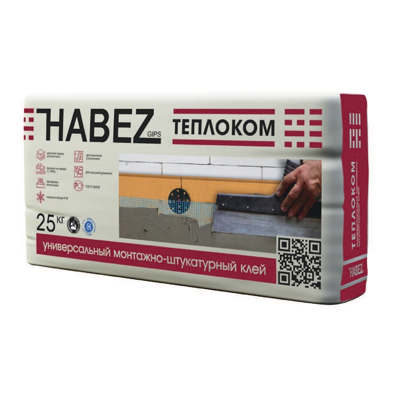 Хабез Клей д/теплоизоляции ТЕПЛОКОМ 25 кг (56)