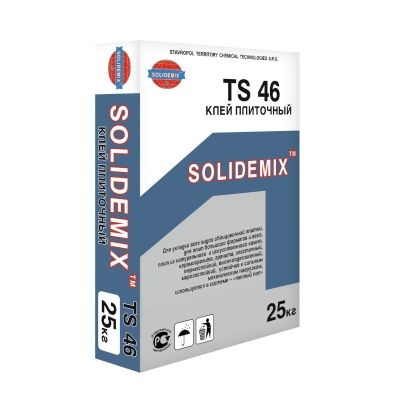 SOLIDEMIX TS 46 Клей д/крупноформатной плиты, гранит, камень Класс C2TES1 25кг