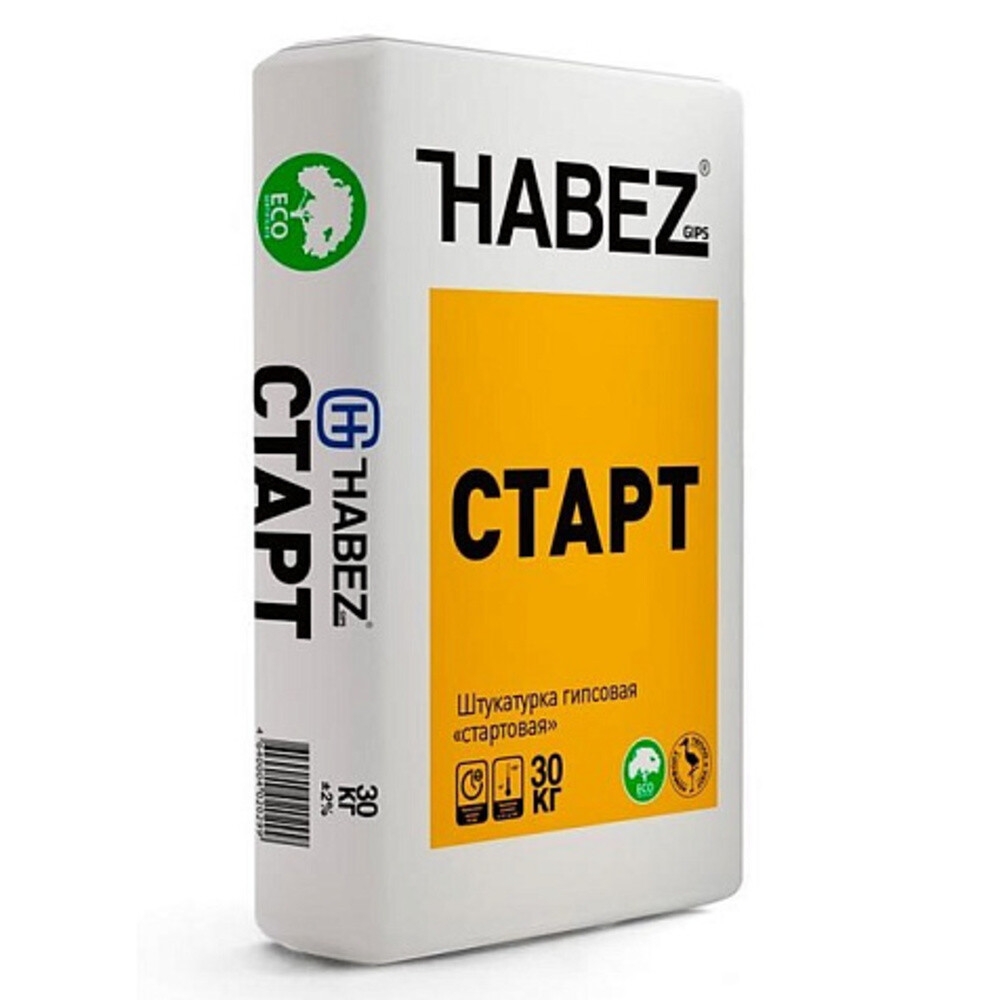 Хабез Штукатурка гипсовая СТАРТ 30 кг (45)
