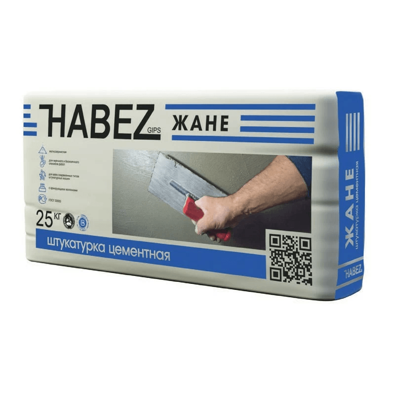 Хабез Штукатурка цементная ЖАНЕ 25 кг (56)