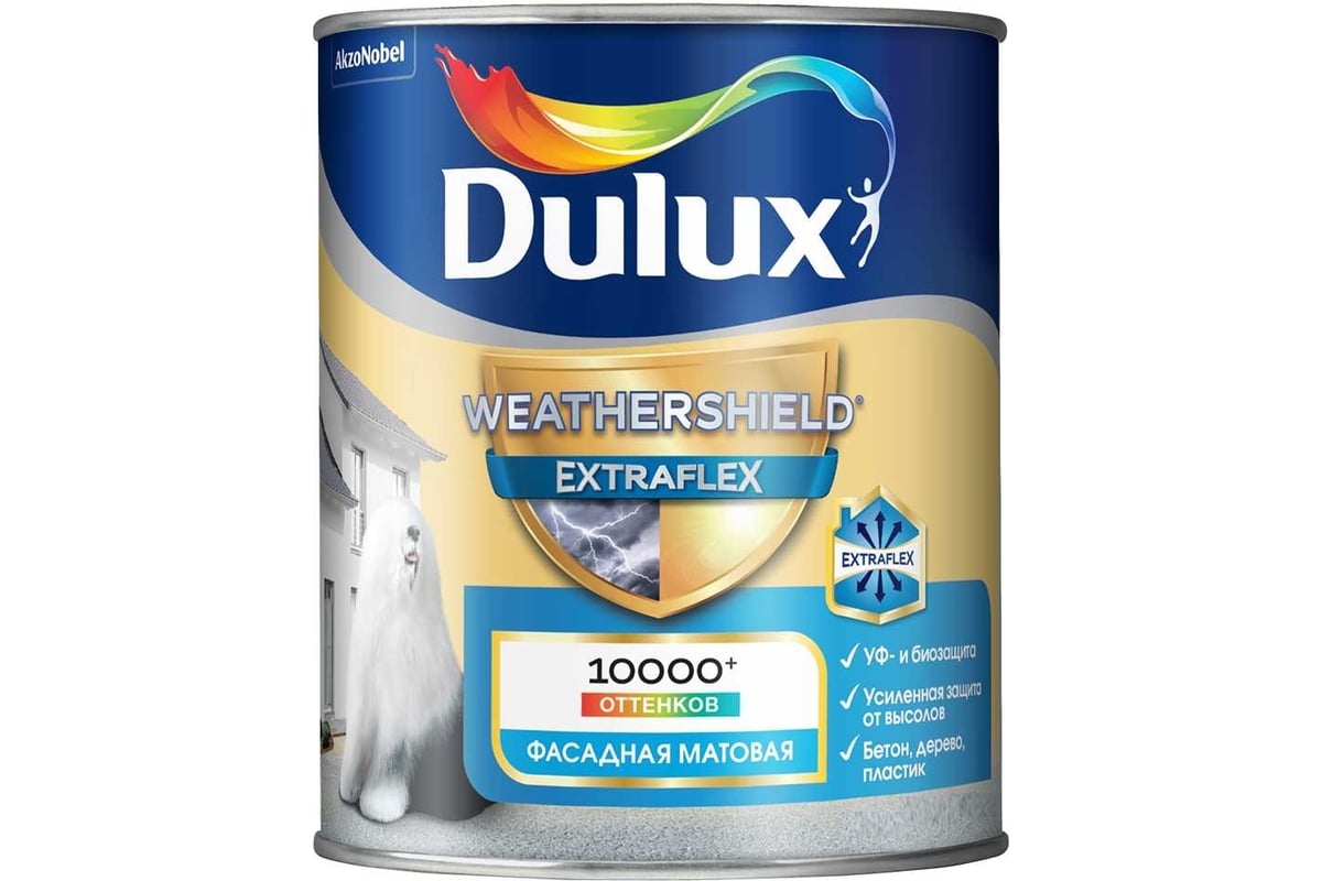 ДУЛЮКС Биндо Weathershield Фасадная BC 0,9л