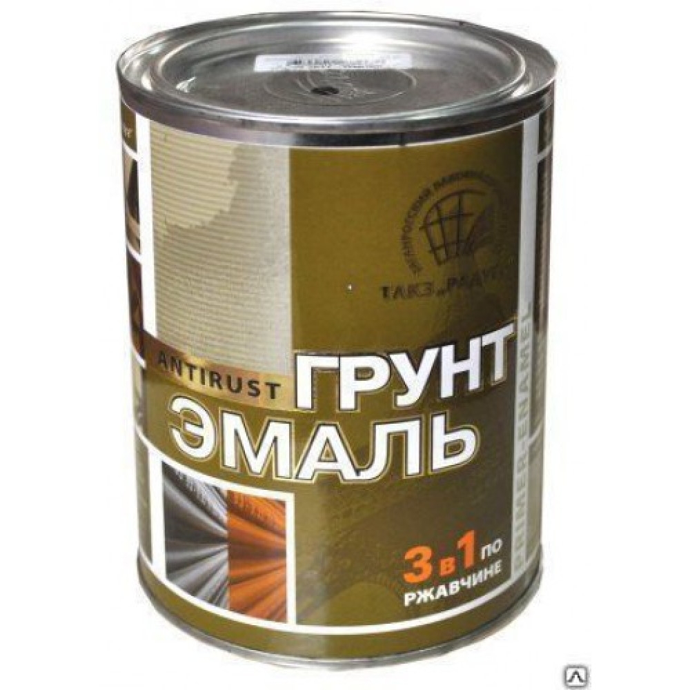 Радуга Грунт-эмаль по рж. 3в1 Серая 0,9кг